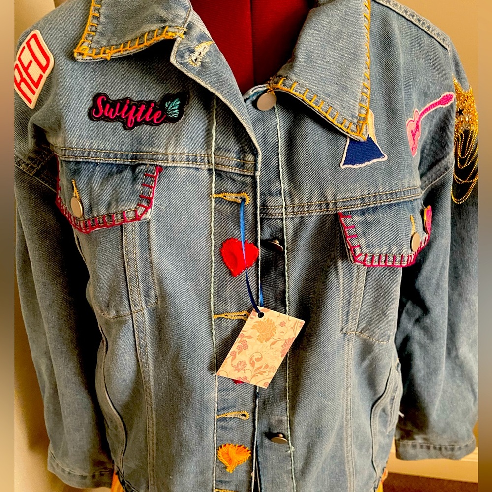 Taylorr Swift custom Jean Jacket